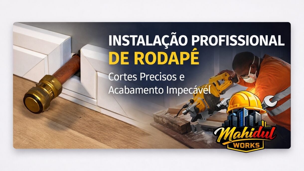Introdução O rodapé é um dos elementos mais importantes no acabamento de interiores. Ele protege a junção entre parede e piso, esconde imperfeições e oferece um visual limpo, moderno e profissional. No entanto, para alcançar um acabamento perfeito, é essencial dominar técnicas de corte, ângulos corretos, aplicação precisa e zero folgas nas juntas. Um rodapé mal cortado ou mal instalado compromete todo o ambiente. Já um rodapé bem executado transforma completamente o espaço. A Importância do Rodapé no Acabamento O rodapé tem funções técnicas e estéticas: - Protege a parede contra impactos e umidade - Facilita a limpeza do piso - Esconde dilatações do vinil e laminado - Valoriza o ambiente com um acabamento contínuo - Dá sensação de organização e qualidade Um bom rodapé é a assinatura de um técnico profissional. Corte Técnico: 45°, 90° e 22.5° Graus O segredo de um rodapé perfeito está no corte. Cada ângulo exige precisão milimétrica. Corte em 45° Graus O corte em 45° é o mais utilizado para cantos internos e externos. Dois cortes de 45° formam um ângulo perfeito de 90°. ✔ Deve ser feito com serra de esquadria (mitra saw) ✔ A lâmina deve estar perfeitamente alinhada ✔ O corte deve ser limpo, sem lascas Um pequeno erro de 1 mm já cria folga na junta. Corte em 90° Graus Usado em cantos retos ou uniões diretas. ✔ Dois cortes de 45° formam o 90° ✔ O encaixe deve ser perfeito ✔ Nenhuma abertura deve ser visível Um canto de 90° mal feito destrói a estética do rodapé. Corte em 22.5° Graus Ideal para: - Paredes curvas - Cantos arredondados - Transições suaves Quatro cortes de 22.5° formam aproximadamente 90°. Este tipo de corte exige experiência e domínio da ferramenta. Ferramentas Necessárias Para um acabamento profissional, utilize: - Serra de esquadria (mitra saw) - Lixa fina para suavizar bordas - Trena e esquadro - Mesa de apoio - Lâmina afiada e de boa qualidade Um técnico experiente sabe que a ferramenta certa faz metade do trabalho. Folgas nas Juntas — O Maior Inimigo do Rodapé A pior prática é tentar esconder folgas com silicone. Isso é um erro grave e destrói o acabamento. ❌ Por que NÃO usar silicone nas juntas: - Deforma o rodapé - Escurece com o tempo - Acumula sujeira - Fica com aparência amadora - Rompe a linha estética Rodapé bonito é rodapé sem folga, não rodapé “cheio de silicone”. Uso Correto do Silicone Silicone não é proibido — mas deve ser usado com técnica. Silicone na Parte Superior (Correto) ✔ Aplicar uma camada fininha ✔ Apenas para selar a união com a parede ✔ Nunca deixar excesso ✔ Limpar imediatamente se sujar o rodapé Silicone deve ser invisível, não chamativo. Silicone na Parte Inferior (Proibido) ❌ Nunca aplicar silicone na base do rodapé. Motivos: - Impede o movimento natural do piso vinílico ou laminado - Causa estufamento e deformações - Pode levantar o rodapé - Prejudica a dilatação térmica O piso precisa “respirar”. Silicone embaixo bloqueia isso. Acabamento Profissional Um técnico especializado garante: - Corte perfeito - Ângulos precisos - Juntas sem folgas - Silicone limpo e discreto - Alinhamento reto - Nivelamento impecável Esses detalhes diferenciam um trabalho comum de um trabalho de alto padrão. O segredo está em: - Cortar com precisão - Respeitar os graus corretos - Evitar silicone nas juntas - Aplicar silicone apenas onde necessário - Garantir alinhamento e estética Quanto menos silicone, mais bonito o rodapé. Quanto mais precisão, mais profissional o resultado. Conclusão O rodapé é muito mais do que um simples detalhe. Ele é a moldura do ambiente — e moldura mal feita estraga qualquer obra. Este é o padrão de qualidade que define o trabalho de Mahidul Islam.