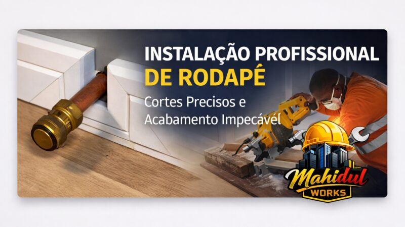 Introdução O rodapé é um dos elementos mais importantes no acabamento de interiores. Ele protege a junção entre parede e piso, esconde imperfeições e oferece um visual limpo, moderno e profissional. No entanto, para alcançar um acabamento perfeito, é essencial dominar técnicas de corte, ângulos corretos, aplicação precisa e zero folgas nas juntas. Um rodapé mal cortado ou mal instalado compromete todo o ambiente. Já um rodapé bem executado transforma completamente o espaço. A Importância do Rodapé no Acabamento O rodapé tem funções técnicas e estéticas: - Protege a parede contra impactos e umidade - Facilita a limpeza do piso - Esconde dilatações do vinil e laminado - Valoriza o ambiente com um acabamento contínuo - Dá sensação de organização e qualidade Um bom rodapé é a assinatura de um técnico profissional. Corte Técnico: 45°, 90° e 22.5° Graus O segredo de um rodapé perfeito está no corte. Cada ângulo exige precisão milimétrica. Corte em 45° Graus O corte em 45° é o mais utilizado para cantos internos e externos. Dois cortes de 45° formam um ângulo perfeito de 90°. ✔ Deve ser feito com serra de esquadria (mitra saw) ✔ A lâmina deve estar perfeitamente alinhada ✔ O corte deve ser limpo, sem lascas Um pequeno erro de 1 mm já cria folga na junta. Corte em 90° Graus Usado em cantos retos ou uniões diretas. ✔ Dois cortes de 45° formam o 90° ✔ O encaixe deve ser perfeito ✔ Nenhuma abertura deve ser visível Um canto de 90° mal feito destrói a estética do rodapé. Corte em 22.5° Graus Ideal para: - Paredes curvas - Cantos arredondados - Transições suaves Quatro cortes de 22.5° formam aproximadamente 90°. Este tipo de corte exige experiência e domínio da ferramenta. Ferramentas Necessárias Para um acabamento profissional, utilize: - Serra de esquadria (mitra saw) - Lixa fina para suavizar bordas - Trena e esquadro - Mesa de apoio - Lâmina afiada e de boa qualidade Um técnico experiente sabe que a ferramenta certa faz metade do trabalho. Folgas nas Juntas — O Maior Inimigo do Rodapé A pior prática é tentar esconder folgas com silicone. Isso é um erro grave e destrói o acabamento. ❌ Por que NÃO usar silicone nas juntas: - Deforma o rodapé - Escurece com o tempo - Acumula sujeira - Fica com aparência amadora - Rompe a linha estética Rodapé bonito é rodapé sem folga, não rodapé “cheio de silicone”. Uso Correto do Silicone Silicone não é proibido — mas deve ser usado com técnica. Silicone na Parte Superior (Correto) ✔ Aplicar uma camada fininha ✔ Apenas para selar a união com a parede ✔ Nunca deixar excesso ✔ Limpar imediatamente se sujar o rodapé Silicone deve ser invisível, não chamativo. Silicone na Parte Inferior (Proibido) ❌ Nunca aplicar silicone na base do rodapé. Motivos: - Impede o movimento natural do piso vinílico ou laminado - Causa estufamento e deformações - Pode levantar o rodapé - Prejudica a dilatação térmica O piso precisa “respirar”. Silicone embaixo bloqueia isso. Acabamento Profissional Um técnico especializado garante: - Corte perfeito - Ângulos precisos - Juntas sem folgas - Silicone limpo e discreto - Alinhamento reto - Nivelamento impecável Esses detalhes diferenciam um trabalho comum de um trabalho de alto padrão. O segredo está em: - Cortar com precisão - Respeitar os graus corretos - Evitar silicone nas juntas - Aplicar silicone apenas onde necessário - Garantir alinhamento e estética Quanto menos silicone, mais bonito o rodapé. Quanto mais precisão, mais profissional o resultado. Conclusão O rodapé é muito mais do que um simples detalhe. Ele é a moldura do ambiente — e moldura mal feita estraga qualquer obra. Este é o padrão de qualidade que define o trabalho de Mahidul Islam.