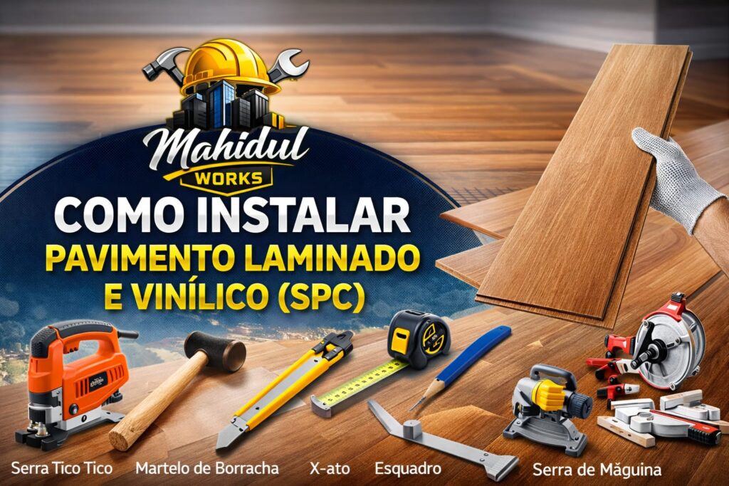 Introdução – Guia Técnico ProfissionalA instalação de pavimento laminado e vinílico (SPC) exige precisão, planeamento e conhecimento técnico. Um sistema bem aplicado garante durabilidade, conforto acústico e um acabamento perfeito. Este guia passo a passo foi criado para aplicadores profissionais, empresas de construção e clientes que procuram qualidade superior.
PASSO 1 — Preparação do Chão1. Verificar se o chão está nivelado e firme.
2. Limpar bem com vassoura e aspirador.
3. Raspar colas antigas e irregularidades com Raspador de chão.
4. Testar a humidade: - Se houver humidade, não instalar vinil diretamente. - Aplicar Plástico Aluna (barreira de vapor) quando necessário.
PASSO 2 — Medição Técnica do Espaço5. Medir corretamente o comprimento e largura do quarto.
6. Para instalação de vinil, definir início e fim das réguas para evitar desperdício.
7. Garantir que as peças finais tenham mínimo 30–40 cm.PASSO 3 — Definir o Desenho com Cliente/Empresa
8. Perguntar se preferem 2 linhas, 3 linhas ou padrão alternado.
9. Explicar tecnicamente quando um desenho causa: - Mais cortes, - Mais desperdício, - Peças pequenas e frágeis.
10. Aconselhar o sistema mais seguro e eficiente.
PASSO 4 — Manta Acústica e Isolamento.
11. Se o chão não tiver isolamento, aplicar Manta Acústica antes do pavimento.
12. Se o vinil tiver manta incorporada, não é necessário outra manta.
13. O sistema ideal inclui manta plástica para proteger contra humidade.
14. Quartos e salas: Laminado ou Vinil SPC.
15. Cozinha e WC: - Usar Vinil SPC 100% resistente à água. - Laminado normal não é recomendado.
PASSO 6 — Regras Durante a Instalação
16. Aplicar manta e barreira de vapor quando necessário.
17. Não instalar móveis pesados fixos sobre o vinil.
18. Instalar perfil de transição em todas as portas.
19. Instalar corretamente o rodapé.
PASSO 7 — Gestão de Resíduos e Limpeza
20. Organizar caixas e restos de cortes.
21. Levar resíduos ao local indicado pela obra.
22. Limpar o espaço no final da instalação.
PASSO 8 — Dilatação e Segurança Futura
23. Manter peças finais com 30–40 cm.
24. Deixar 6–8 mm de junta de dilatação entre pavimento e parede.
25. Ajustar o gap conforme a espessura do rodapé.
26. Pavimento laminado e vinílico precisam de espaço para movimento natural.
