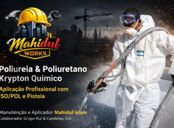 Poliureia & Poliuretano Krypton Químico – Guia Técnico Completo de Impermeabilização Profissional com ISO/POL e Pistola de Alta Pressão 🛡️ 1. O que é Poliureia e Poliuretano Krypton Químico? - Poliureia — Revestimento bicomponente (ISO + POL) de cura ultrarrápida, com resistência química e mecânica extremamente elevada. Ideal para coberturas, depósitos, ETAR, túneis, piscinas e zonas industriais. - Poliuretano projetado — Espuma ou revestimento projetado com excelente isolamento térmico e impermeabilização. - Krypton Químico — Fabricante reconhecido pela estabilidade química, pureza dos componentes e certificações internacionais. 🧪 2. Composição Técnica (ISO + POL) A poliureia e o poliuretano são formados por dois componentes: - ISO (Isocianato) — Componente A - POL (Resina / Amine / Polyol) — Componente B Ambos são aquecidos e pressurizados na máquina, encontrando‑se na pistola para formar a membrana. Proporção típica: - 1:1 em volume - Pressão: 150–220 bar - Temperatura: 65–75°C ⚠️ 3. Segurança Técnica – Riscos e Prevenção A aplicação é segura quando realizada com EPI completo e procedimentos rigorosos. Principais riscos: - Inalação de vapores de isocianato - Contacto com pele e olhos - Lesões por alta pressão da pistola - Risco térmico devido a componentes aquecidos - Reação exotérmica durante a mistura EPI obrigatório: - Máscara full‑face com filtros A2P3 - Fato Tyvek impermeável - Luvas nitrílicas - Botas de segurança - Proteção auditiva - Óculos de segurança (se não usar full‑face) Condições do ambiente: - Ventilação forçada - Proibido fumar ou gerar faíscas - Temperatura ambiente: 10–35°C - Humidade < 80% 🧰 4. Equipamentos Necessários - Máquina de projeção ISO/POL (Graco Reactor, Gama Evolution, etc.) - Pistola de alta pressão (Fusion AP, Probler P2, etc.) - Mangueiras aquecidas - Compressor de ar seco - Gerador (se necessário) - Termo‑higrómetro - Medidor de humidade do substrato 🧱 5. Preparação do Substrato 1. Limpeza Remover poeiras, gorduras, óleos, tinta solta e humidade. 2. Reparação Corrigir fissuras, juntas, buracos e irregularidades. 3. Primário Aplicar primer compatível Krypton (epóxi ou poliuretano). Consumo: 150–300 g/m². 4. Controlo de humidade - Betão: < 5% - Metal: seco e sem corrosão - Madeira: < 12% 🔥 6. Configuração da Máquina ISO/POL Temperaturas recomendadas: - ISO: 65–75°C - POL: 65–75°C - Mangueira: 65–75°C Pressão: - 150–220 bar Checklist antes de iniciar: - ✔️ Filtros limpos - ✔️ Pistola lubrificada - ✔️ Mangueiras sem fugas - ✔️ Pressão equilibrada - ✔️ Componentes bem agitados 🎯 7. Técnica de Aplicação com Pistola Distância: - 50–70 cm do substrato Ângulo: - 90° para garantir uniformidade Movimento: - Passadas paralelas - Ritmo constante - Sobreposição de 50% Espessura recomendada: - Impermeabilização geral: 2–4 mm - Zonas industriais: 4–6 mm - ETAR, túneis, depósitos químicos: 6–10 mm Cura: - Poliureia: 3–5 segundos - Poliuretano: 20–60 segundos 🧪 8. Controlo de Qualidade – Normas ISO Normas aplicáveis: - ISO 9001 — Gestão de qualidade - ISO 45001 — Segurança no trabalho - ISO 14001 — Ambiente - EN 1504 — Produtos para betão - ASTM D638 / D412 — Resistência mecânica - ASTM D4541 — Aderência - ASTM D4060 — Abrasão Testes recomendados: - Teste de aderência (pull‑off) - Medição de espessura - Verificação de continuidade da membrana - Teste de porosidade - Teste de estanqueidade (24–48h) 🧹 9. Limpeza e Manutenção da Pistola - Utilizar solvente específico Krypton (nunca usar primário como solvente) - Limpar agulha, bicos e filtros - Lubrificar com óleo adequado - Guardar em local seco e protegido 🧱 10. Aplicações Reais da Poliureia Krypton - Coberturas e terraços - Piscinas e tanques - ETAR e depósitos químicos - Indústria alimentar - Pontes e túneis - Pisos industriais - Estruturas metálicas - Câmaras frigoríficas - Estacionamentos e rampas 🧩 11. Erros Comuns e Como Evitar - Mistura desequilibrada → verificar pressão - Superfície húmida → medir humidade - Falta de primer → perda de aderência - Distância incorreta da pistola → espessura irregular - Temperatura baixa → má reação química 🏆 12. Por que a Empresa Rui and Candeias,S.A é Referência em Portugal A rui and Candeias,S.A domina todas as etapas da aplicação de poliureia e poliuretano Krypton Químico: - Preparação rigorosa do substrato - Configuração correta da máquina - Operação segura e profissional - Controlo de qualidade segundo normas ISO O resultado é uma impermeabilização premium, durável, resistente e adequada a qualquer obra em Portugal. Assinatura Profissional Manutenção e Aplicador – Mahidul Islam Colaborador – Grupo Rui & Candeias, S.A – Sines